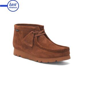 CLARKS Mocha Suede Wallabee Gore Tex Comfort Boots